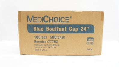 MediChoice 77702 Blue Bouffant Cap 24Inch -Case of 500